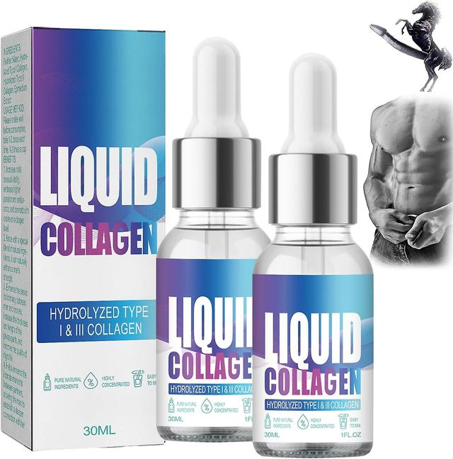 Lisade Mens Liquid Collagen Testosterone Supplement Drops,secret Drops For Strong Men, Enhanced Secret Drops, Increase Energy Levels 2 Pcs on Productcaster.