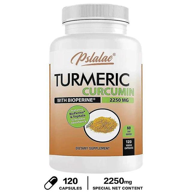 Visgaler Premium Curcumin - 2250 mg / Tag - Natürlich Vegan - 95% Curcumin mit schwarzem Pfefferextrakt Leistungsstarkes Kurkuma-Präparat 120 Capsules on Productcaster.