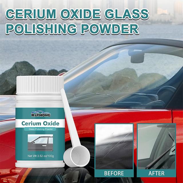 3X 100g Cerium Oxide Powder Faster Polishing Glass Scratch Remover Windscreen Tool on Productcaster.