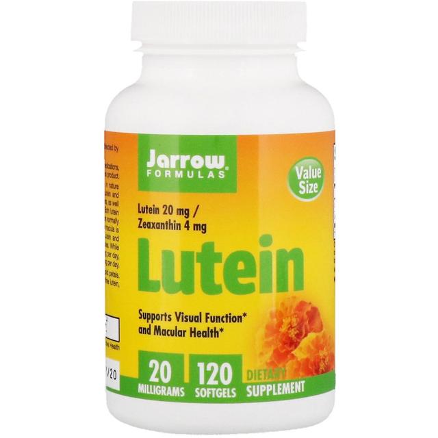 Jarrow Formulas Jarrow formler, Lutein, 20 mg, 120 Softgels on Productcaster.