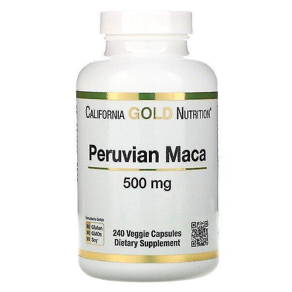 California Gold Nutrition, Maca Peruana, 500 mg, 240 Veggie Caps on Productcaster.