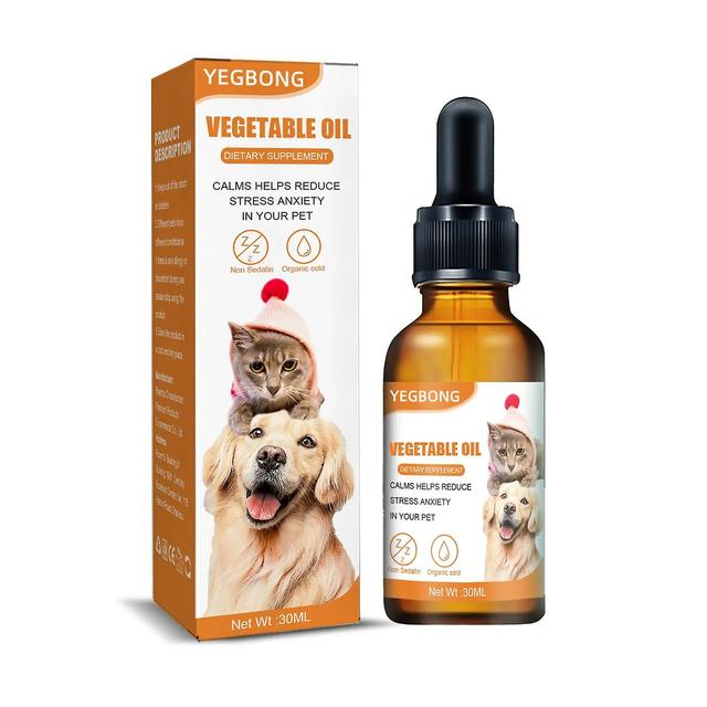 Caraele 30ml Haustier Katzen- und Hundefutter Pflege Sesamöl Reduzieren Sie Stressangst Verbessern Sie die körperliche Fitness Nahrungsergänzungsmi... on Productcaster.