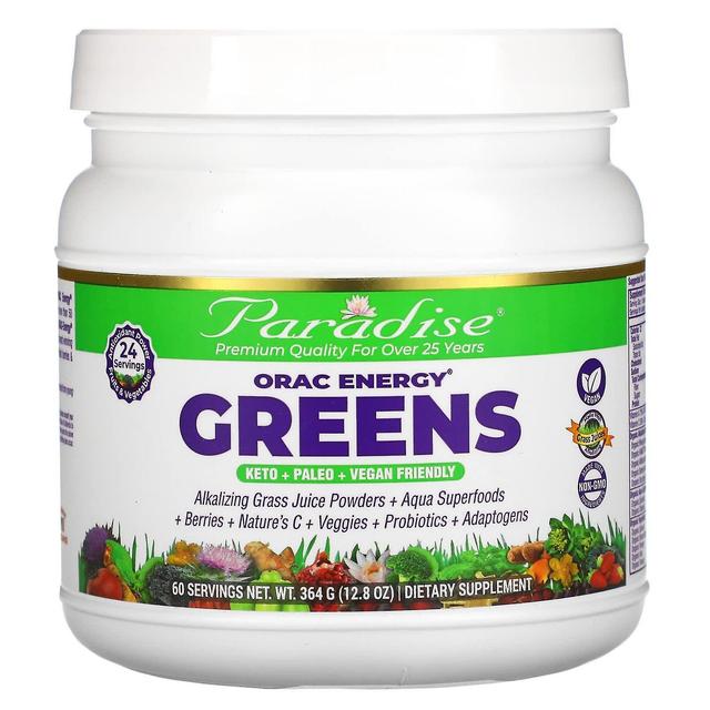 Paradise Herbs Paradise Urter, ORAC Energy Greens, 12,8 oz (364 g) on Productcaster.