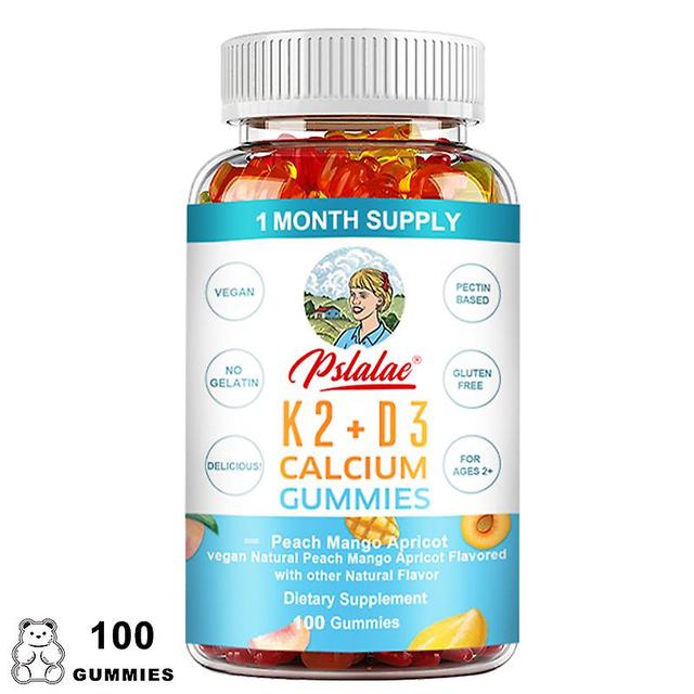 Visgaler Organic Calcium With Vitamins D3 + K2 - Supports Bone And Heart Health 100 Gummies on Productcaster.