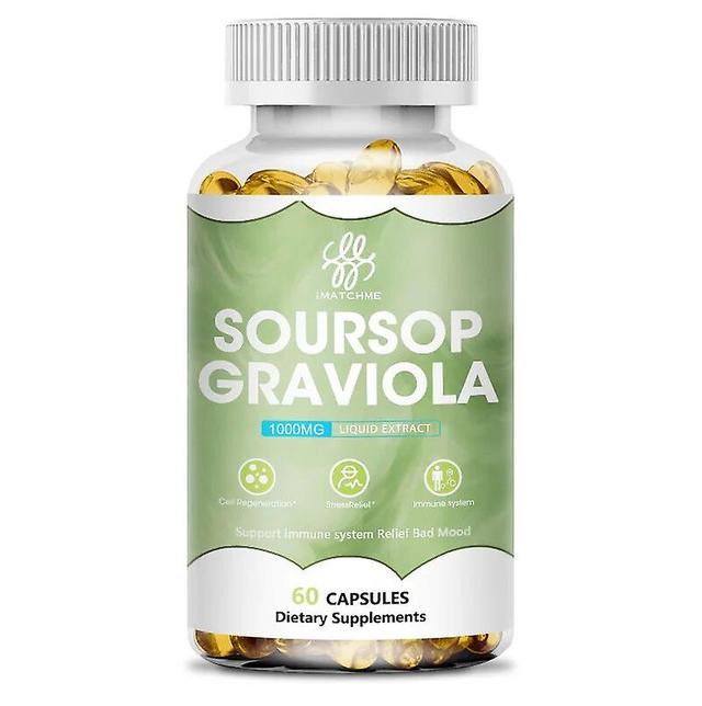 Natural Plant Extract Soursop Capsules Provide Antioxidants And Enhance Immunityhuamade Huamade 60pcs on Productcaster.