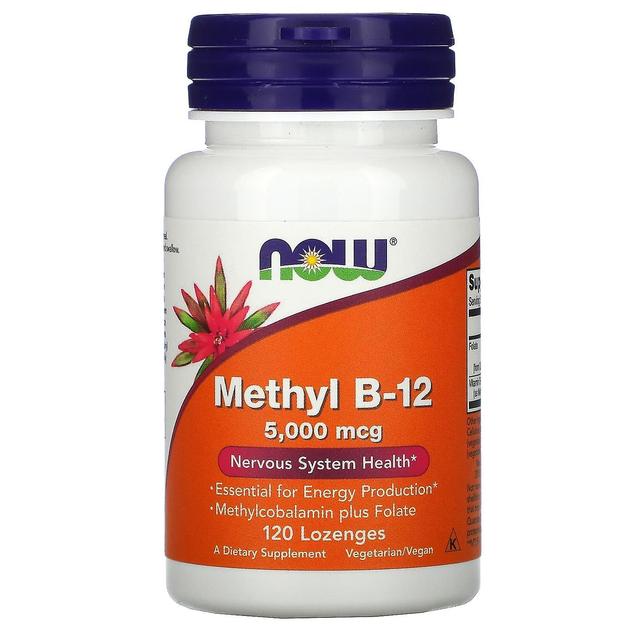 NOW Foods NOW Alimentos, Metil B-12, 5000 mcg, 120 pastilhas on Productcaster.