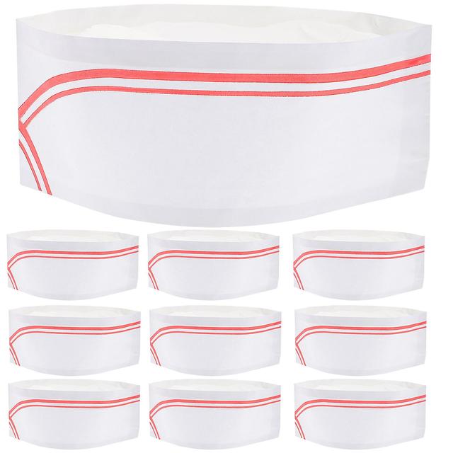 40pcs Disposable Chef Hats Lightweight Headgear Simple Head Kitchen Accessories For Cooks Blue 10X29CM on Productcaster.