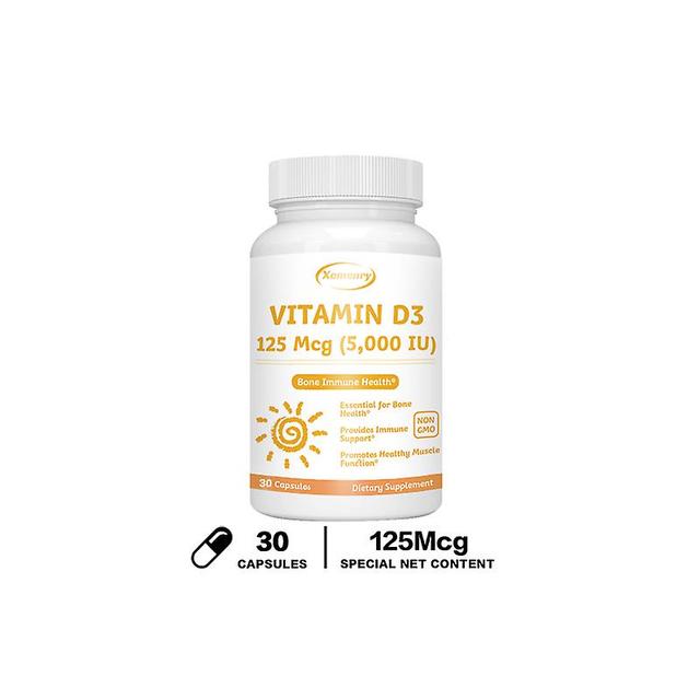 Vorallme Vitamin D3 125 Mcg (5000 Iu) Supplement - Bone Health, Immune & Mood Support; Third Party Tested Non-gmo 30 Capsules on Productcaster.