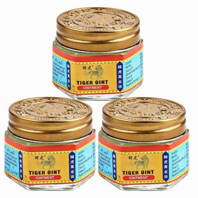 Reduced Red Balm Tiger Medicinal Cream For Insect Bites Pain Muscle Relief 3pcs on Productcaster.