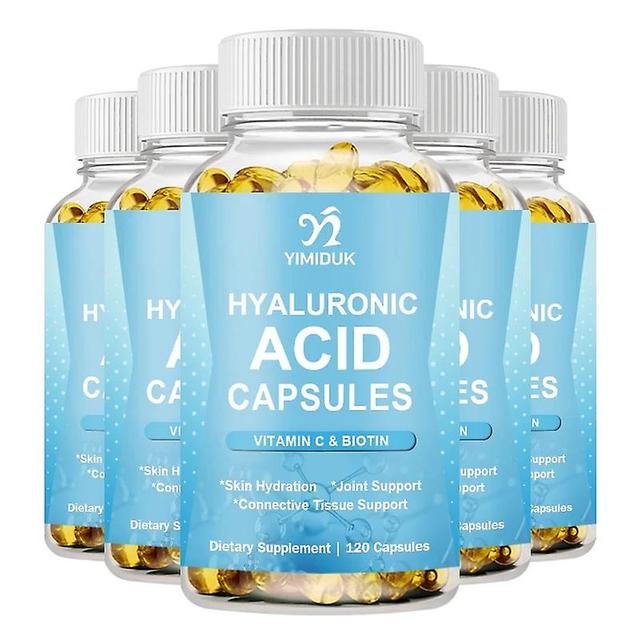 Sofirn Hyaluronic Acid Capsules, with Vitamin C & Biotin 3 in 1 Support - Skin Hydration, Joint Lubrication, Hair and Eye Health 5 Bottles 60pcs on Productcaster.