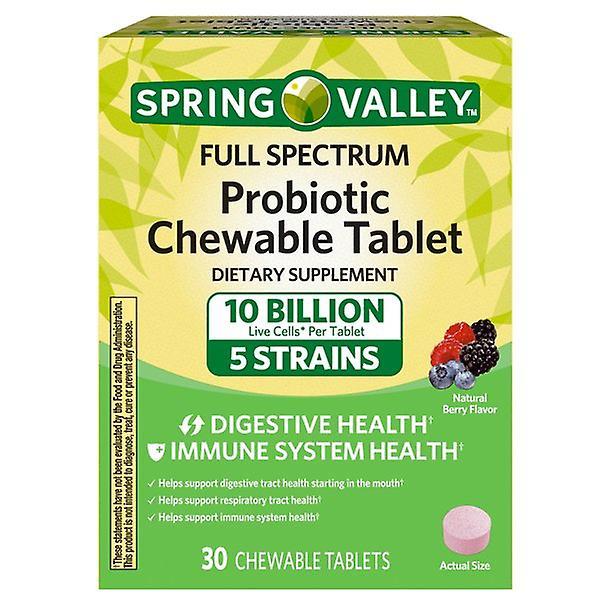 Spring valley full spectrum probiotic chewable tablet 30 ct on Productcaster.