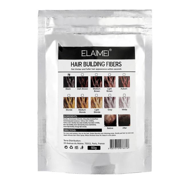 Yal Hair Growth Fiber Powder Replenishing Spray Hair Powder Medium brown on Productcaster.