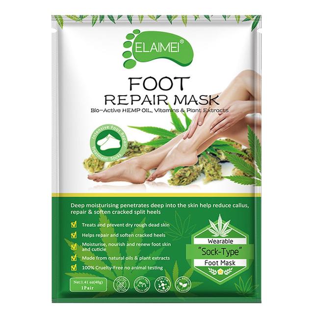 Sock Type Peeling Natural For Dead Skin Foot Cover Smooth Plant Extract Soft on Productcaster.