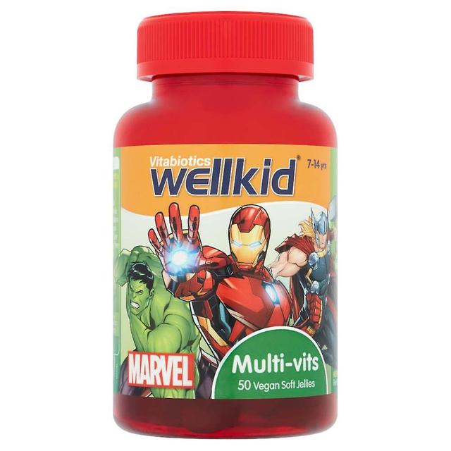 Vitabiotics WellKid Marvel Multi-Vitamin - 7-14yrs - 50 Soft Jellies on Productcaster.