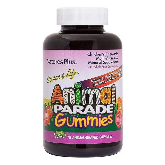 Nature's Plus Animal Parade Gummies Assorted Flavour 75 (29961) on Productcaster.