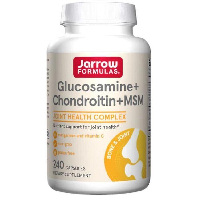 Jarrow Formulas Glucosamine + Chondroitin + MSM Caps 240 on Productcaster.