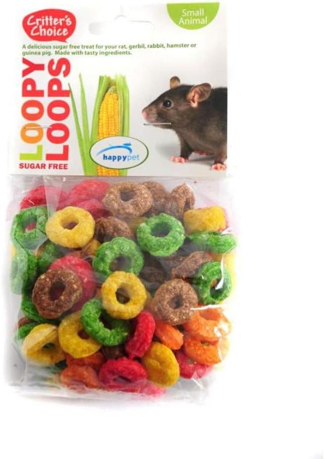 Happy Pet Critters Choice Loopy Loops Trattamento per piccoli animali 6 x 50g on Productcaster.