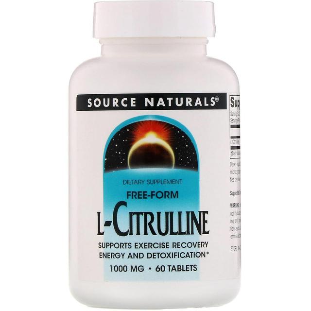 Source Naturals Fonte Naturali, L-Citrulline, 1000 mg, 60 Compresse on Productcaster.