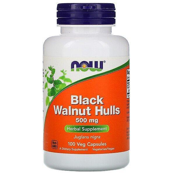 Now Foods, Black Walnut Hulls, 500 mg, 100 Veg Capsules on Productcaster.