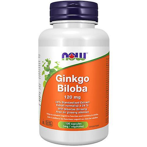 Now! Now Ginkgo Biloba 24% 50:1 Extract,120mg,100 VegCaps on Productcaster.