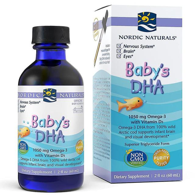 Nordic Naturals Baby-DHA, geschmacklos - 1050 mg Omega-3 + 300 IE Vitamin D3-2 oz on Productcaster.