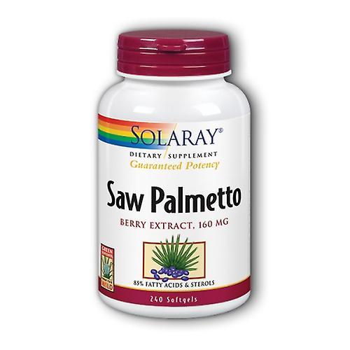 Solaray Saw Palmetto Berry Extrato, 160 mg, 240 Cápsulas gelatinosas (Pacote de 2) on Productcaster.