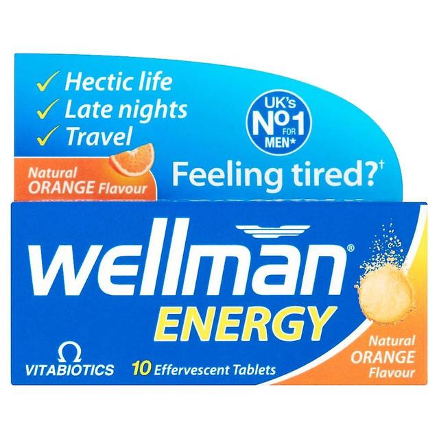 Vitabiotics Wellman Energy Natural Orange Flavour - 10 Effervescent Tablets on Productcaster.