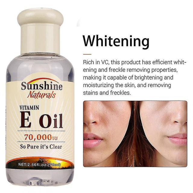 3pcs Sunshine Naturals Vitamin E Oil 70000iu Liquid 75ml Aging Wrinkles Skin Care on Productcaster.