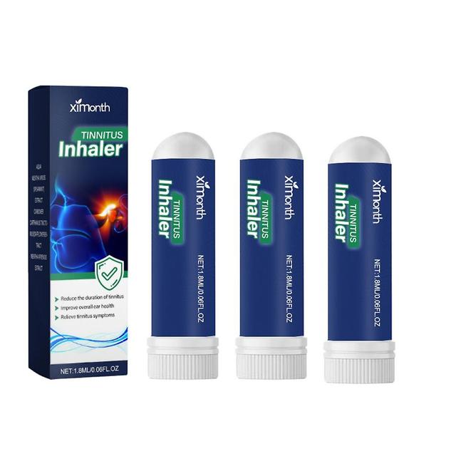 3pcs Tinnitus Relief Energy Nasal Inhaler Alleviate Headache Promote Focus Boost Energizing Level Fatigue Refresh Artifact Enhancement Nasal Inhaler on Productcaster.