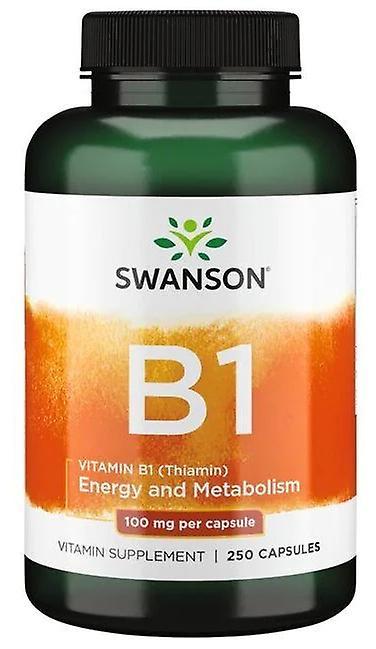 100 mg 250 Capsules van Swanson vitamine B1-Thiamine on Productcaster.