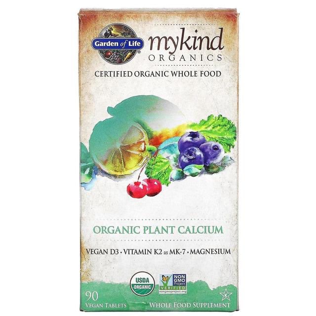 Garden of Life, MyKind Organics, Organic Plant Calcium, 90 Vegan Tablets on Productcaster.