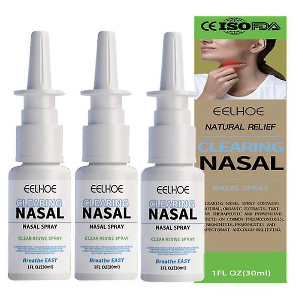 Szcxdz Clear Revive Organic Herbal Lung Cleanse & Repair Nasal Spray Pro 30ml 3pcs on Productcaster.