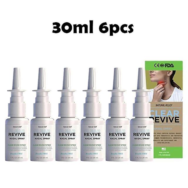 6pcs Lung Detox Herbal Cleansing Nasal Spray 30ml on Productcaster.