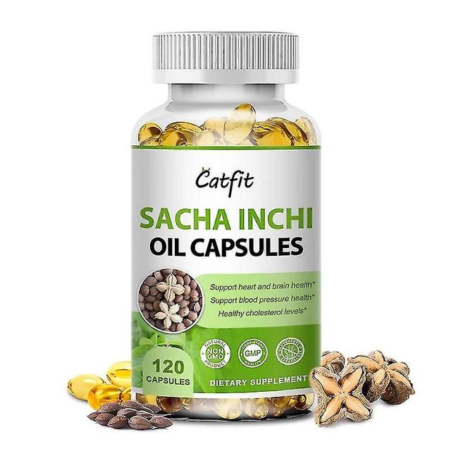 Sacha Inchi Capsules For Skin Beauty Firmness Brain Heart Cardiovascular Health Balance Cholesterol Blood Pressure Free Shipping 120pcs on Productcaster.