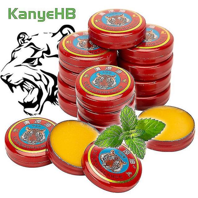 5pcs Tiger Balm Pain Relief Ointment Relieve Joint Pain Headache Stomachache Dizziness Heat Stroke Insect Stings Herbal Oil A626 on Productcaster.