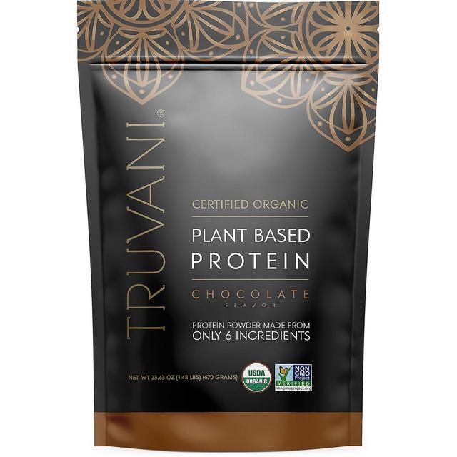 Plantebaseret proteinpulver - Chokolade USDA certificeret økologisk proteinpulver - vegansk, ikke-GMO, mejeri on Productcaster.