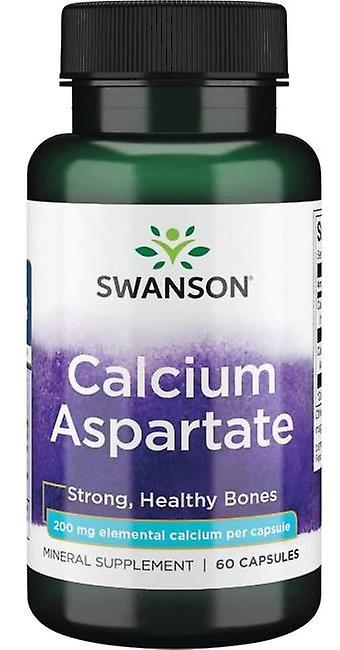 Swanson Calcium aspartaat 200 mg elementair Calcium 60 Capsule on Productcaster.