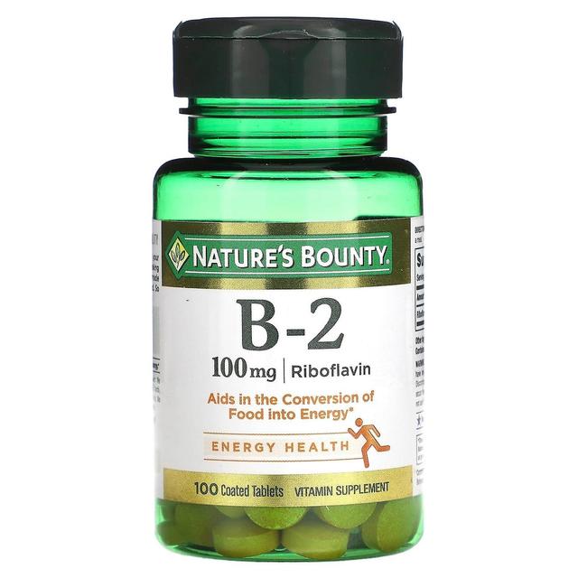 Natures Bounty Nature's Bounty, Vitamin B-2, 100 mg, 100 Coated Tablets on Productcaster.