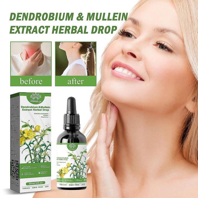 30% zľava 30ml Herba Lung Health Essence Dendrobium Mullein Extract Herba Drops sérum on Productcaster.