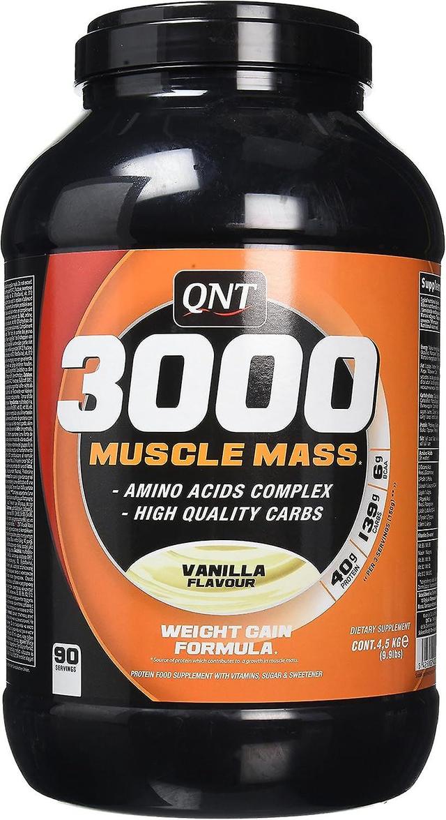 QNT Mass Gain Muscle Mass Chutné proteínové práškové koktaily - vanilka 4,5 kg 4.5kg on Productcaster.