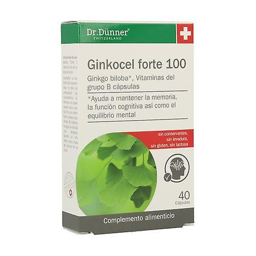 Dr. Dünner Ginkocel Forte 100 Dr. Dunner 40 capsules on Productcaster.