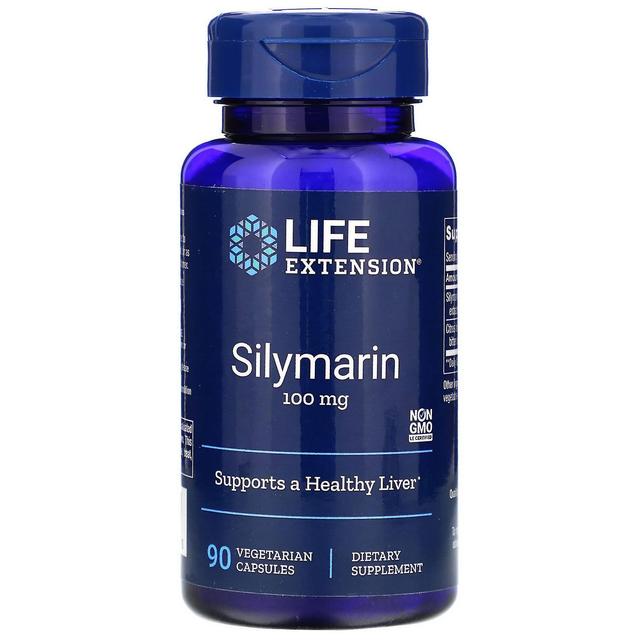 Life Extension Livsforlængelse, Silymarin, 100 mg, 90 vegetariske kapsler on Productcaster.