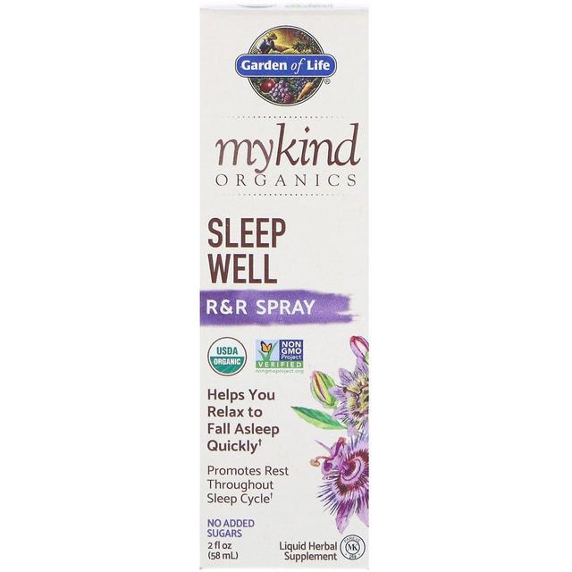 Garden of Life Livets trädgård, MyKind Organics, Sleep Well, R&R Spray, 2 fl oz (58 ml) on Productcaster.