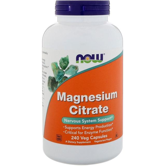 Now Foods, Magnesium Citrate, 240 Veg Capsules on Productcaster.