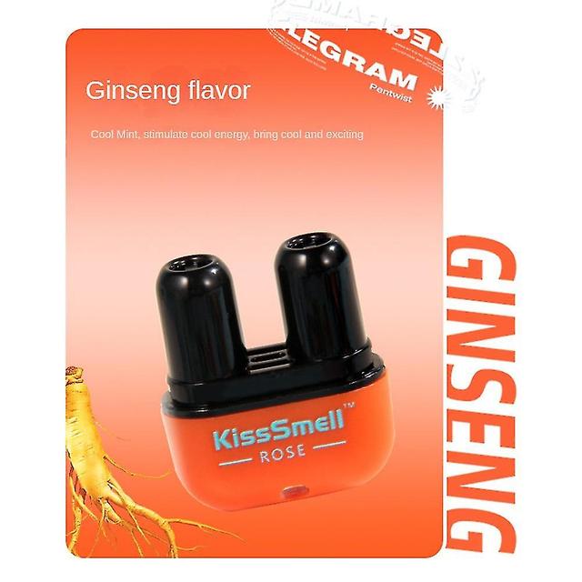 Kisssmell Energy Nasal Inhalator Double Hole Vital Oil Energy Bar Cool næsebor Cool og frisk Ikke længere søvnig MultiGinseng smag on Productcaster.