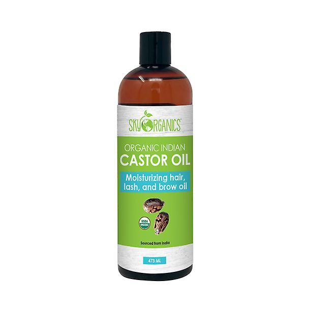 Sky organics, organic castor oil, moisturizing oil for eyelashes, hair & skin, 16oz on Productcaster.