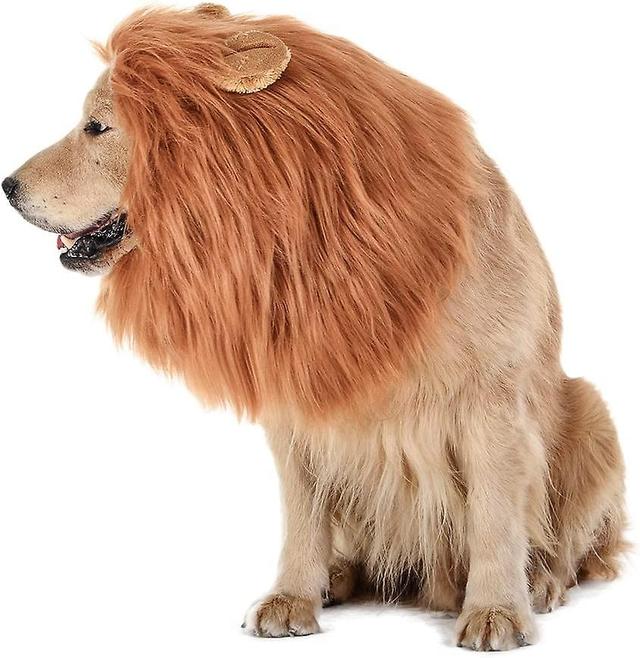 Wabjtam Ghyt Lion's Mane For Dogs - Realistic And Funny Lion's Mane - Complementary Lion's Mane For Dog Costumes - Lion's Mane Wig For Medium To La... on Productcaster.