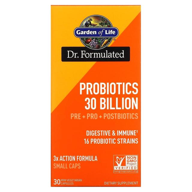 Garden of Life, Probiotics, 30 Billion, 30 Mini Vegetarian Capsules on Productcaster.