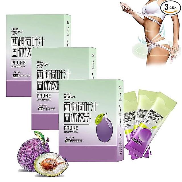 unbrand Prune Lotus Leaf Juice,prune Juice Organic,prune Lotus Leaf Juice For Big Belly And Fat People, Promote Body Metabolism 3 boxes-60pcs on Productcaster.