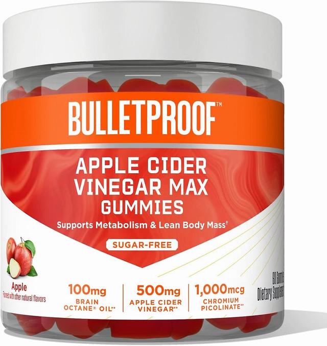 Timktv Bulletproof Apple Cider Vinegar Max Sugar-free Gummies, 60 Count, Keto Supplement For Cravings PhotoColor Onesize on Productcaster.